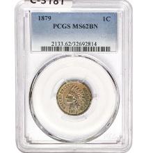 1879 Indian Head Cent PCGS MS62 BN