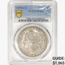 1878-CC Morgan Silver Dollar PCGS MS60