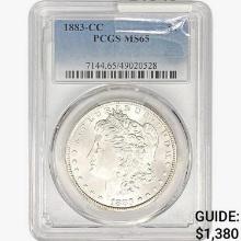 1883-CC Morgan Silver Dollar PCGS MS65