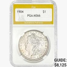 1904 Morgan Silver Dollar PGA MS66