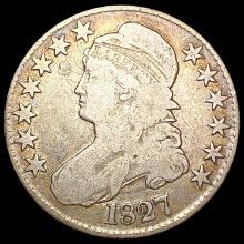 1827 Sq Base 2 Capped Bust Half Dollar NICELY CIRC