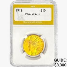 1912 $10 Gold Eagle PGA MS63+