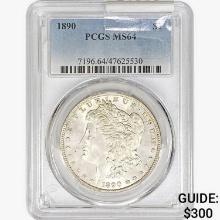 1890 Morgan Silver Dollar PCGS MS64