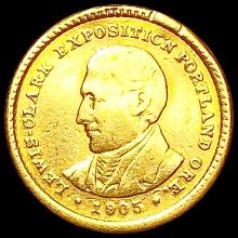 1905 Lewis & Clark Rare Gold Dollar LIGHTLY CIRCUL