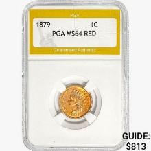1879 Indian Head Cent PGA MS64 RED