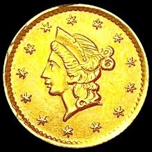 1852 Round California Gold Half Dollar UNCIRCULATE
