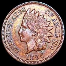 1890 Indian Head Cent CHOICE AU