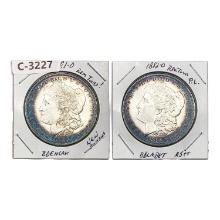 1881-O, 1882-O Pair of Morgan Silver Dollars [2 Co