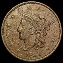 1834 Coronet Head Large Cent LIGHTLY CIRCULATED