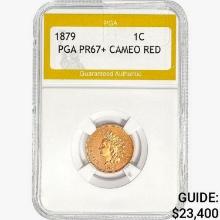 1879 Indian Head Cent PGA PR67+ Cameo RED