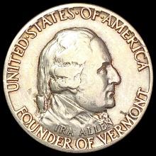 1927 Vermont Half Dollar NEARLY UNCIRCULATED