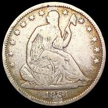 1864-S Seated Liberty Half Dollar LIGHTLY CIRCULAT
