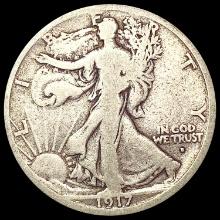 1917-S Walking Liberty Half Dollar NICELY CIRCULAT