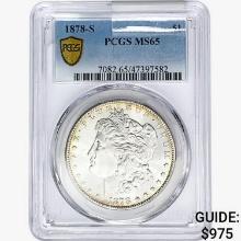 1878-S Morgan Silver Dollar PCGS MS65