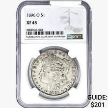 1896-O Morgan Silver Dollar NGC XF45