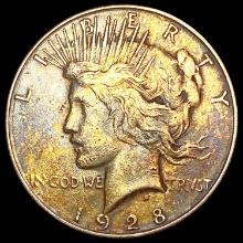 1928-S Silver Peace Dollar NEARLY UNCIRCULATED