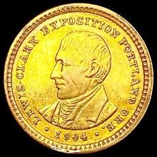 1904 Lewis & Clark Rare Gold Dollar CLOSELY UNCIRC