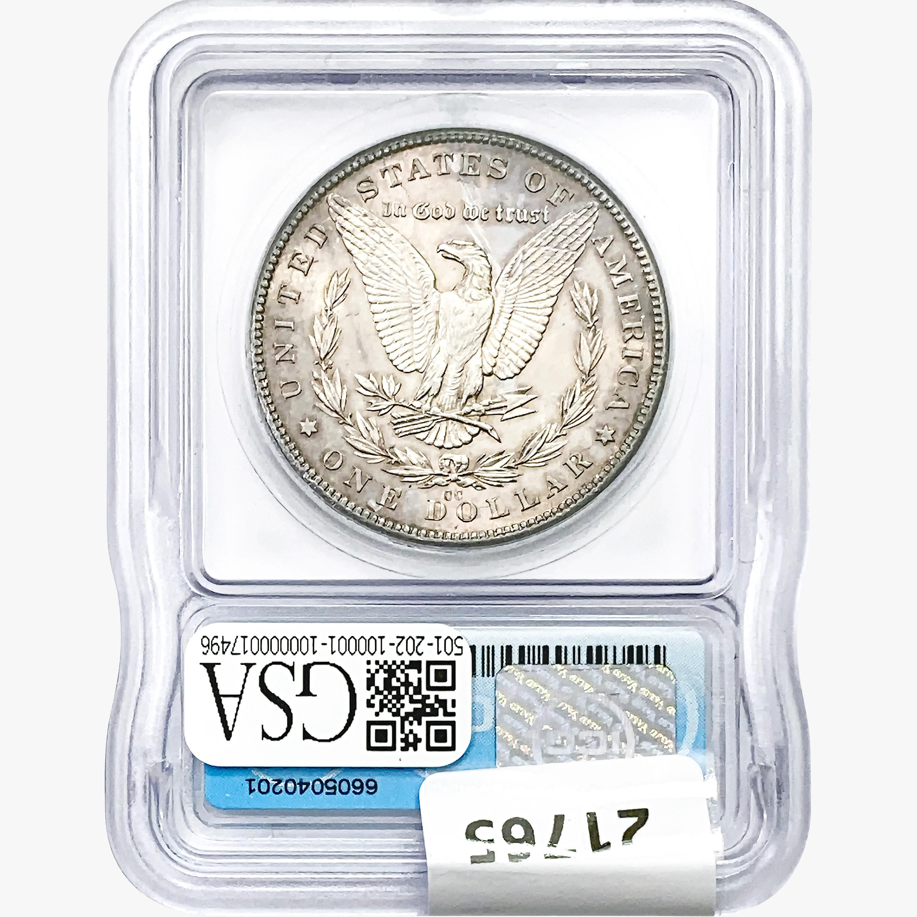 1890-CC Morgan Silver Dollar ICG MS62