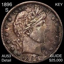 1896-S Barber Quarter CLOSELY UNCIRCULATED