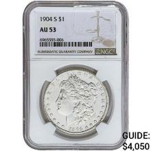 1904-S Morgan Silver Dollar NGC AU53