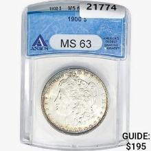 1900 Morgan Silver Dollar ANACS MS63
