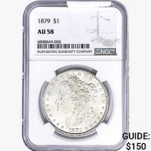 1879 Morgan Silver Dollar NGC AU58