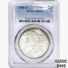 1898-O Morgan Silver Dollar PCGS MS65