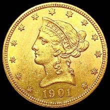 1901 $10 Gold Eagle CHOICE AU