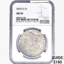 1879-O Morgan Silver Dollar NGC AU55