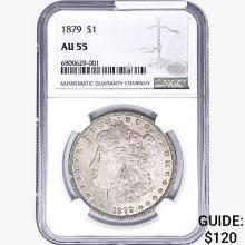 1879 Morgan Silver Dollar NGC AU55