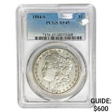 1884-S Morgan Silver Dollar PCGS XF45