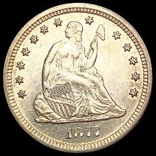 1877-S Washington Silver Quarter CHOICE AU