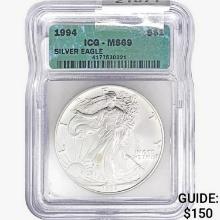 1994 Silver Eagle ICG MS69
