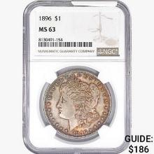 1896 Morgan Silver Dollar NGC MS63