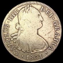 1801 Spain-Mexico Silver 8 Reales NICELY CIRCULATE