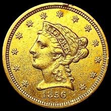 1856 $2.50 Gold Quarter Eagle CLOSELY UNCIRCULATED