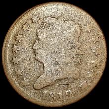 1812 Coronet Head Large Cent NICELY CIRCULATED