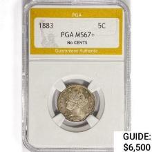 1883 Liberty Victory Nickel PGA MS67+ No Cents