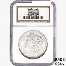1887 Morgan Silver Dollar NGC MS64