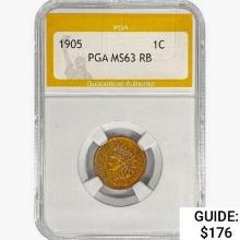 1905 Indian Head Cent PGA MS63 RB