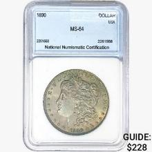 1890 Morgan Silver Dollar NNC MS64