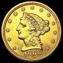 1906 $2.50 Gold Quarter Eagle UNCIRCULATED