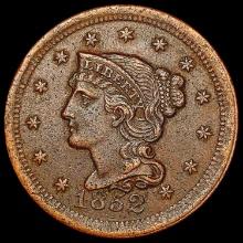 1852 Braided Hair Large Cent NEARLY UNCIRCULATED