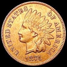 1874 Indian Head Cent CLOSELY UNCIRCULATED
