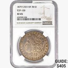 1879-S Morgan Silver Dollar NGC XF45 REV 78