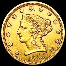 1855 $2.50 Gold Quarter Eagle CLOSELY UNCIRCULATED