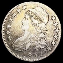 1811 Capped Bust Half Dollar ABOUT UNCIRCULATED