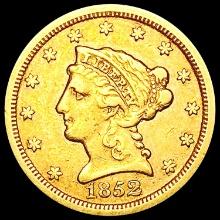 1852 $5 Gold Half Eagle NEARLY UNCIRCULATED