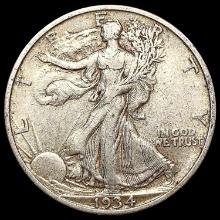 1934-S Walking Liberty Half Dollar NEARLY UNCIRCUL