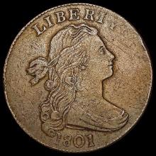 1801 Draped Bust Large Cent LIGHTLY CIRCULATED